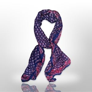 BANANA REPUBLIC Scarf/Wrap (72 x36) With colors Blue /White/ Purple and red.